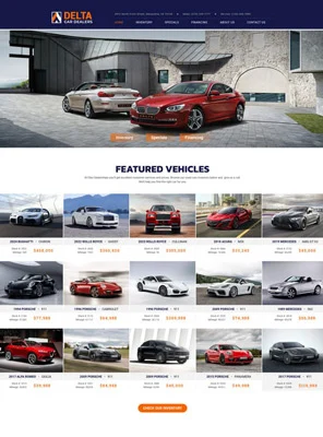 Delta-Car-Dealers-Website